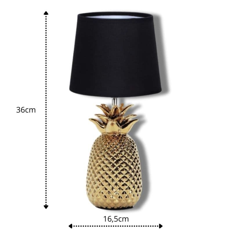 mesure lampe de chevet ananas