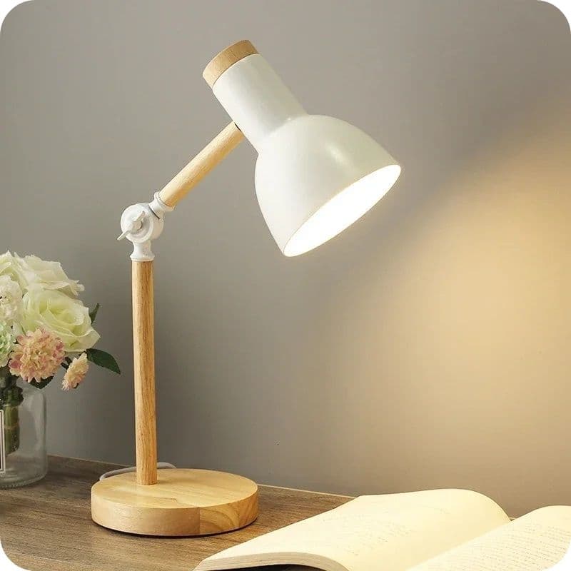 Lampe-de-chevet-bois-articulé-blanc