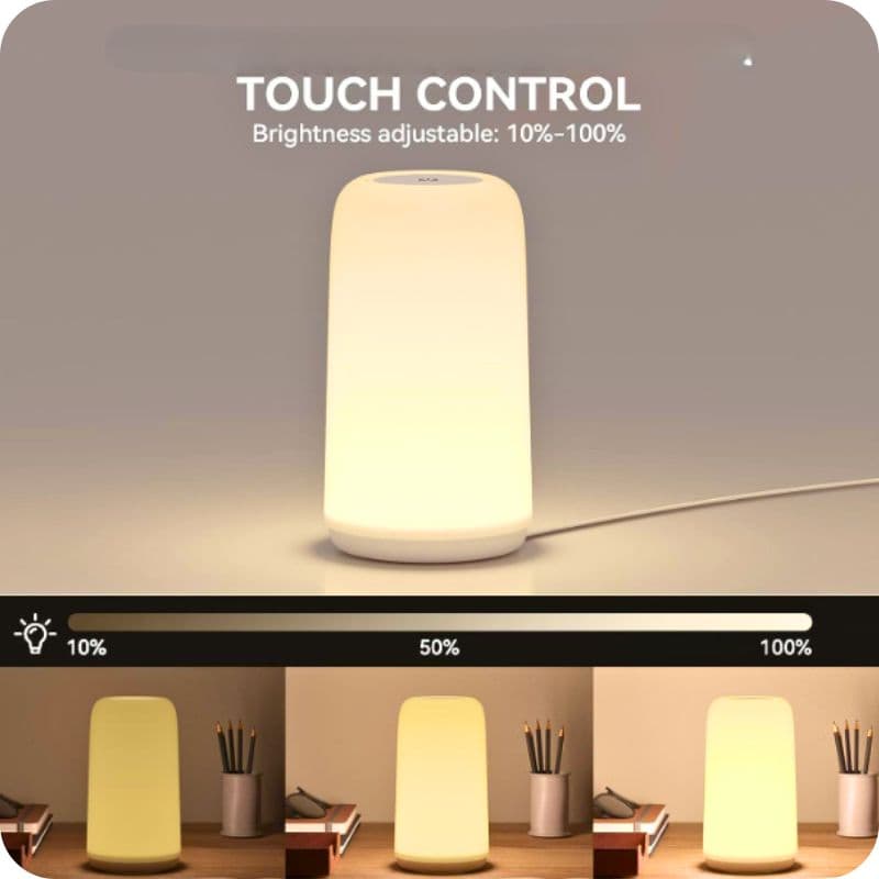 Lampe de chevet Tactile Multi-Couleurs