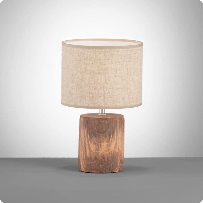 Lampe de Table Béton | Effet Bois