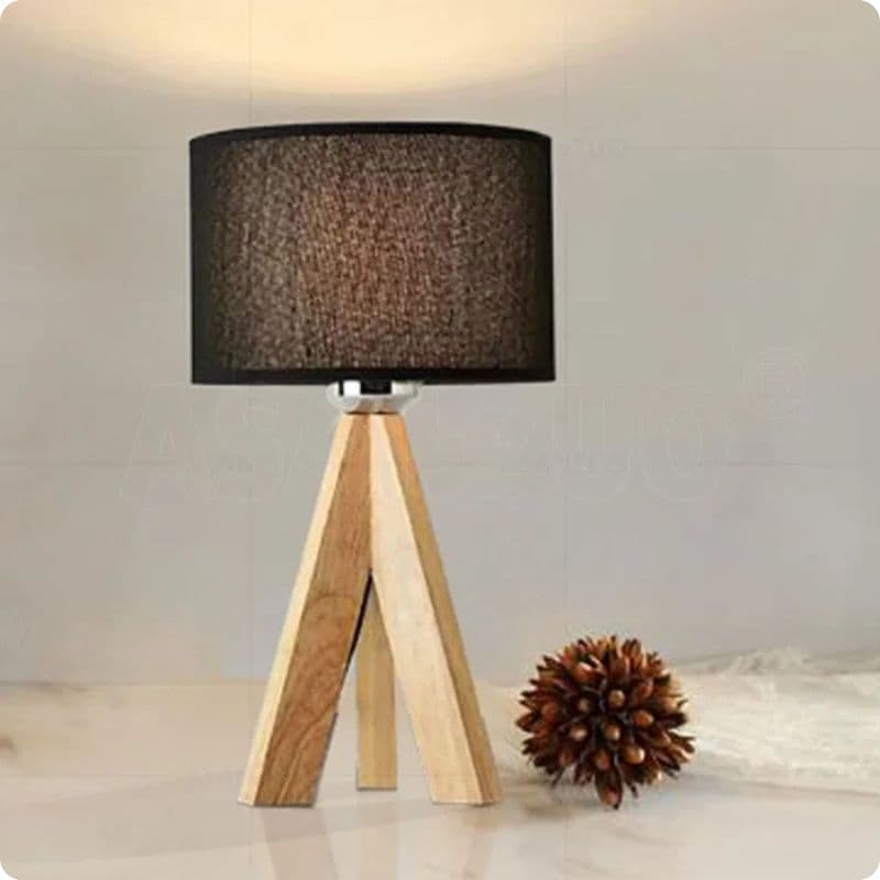 Lampe de chevet Trépied Bois Scandinave