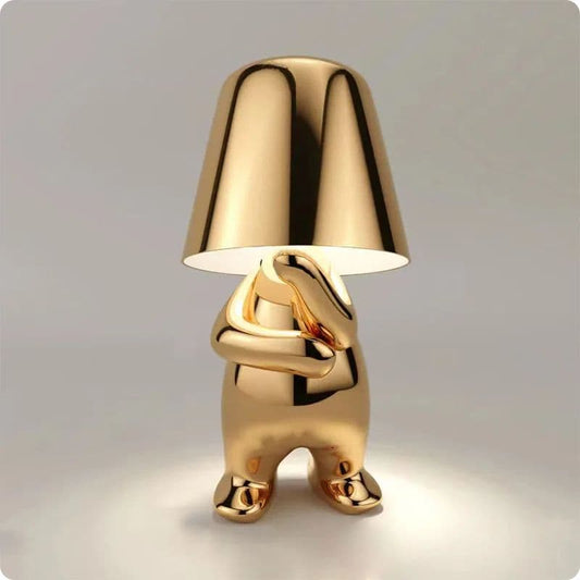 Lampe de chevet Déco Or | Petit Homme Penseur