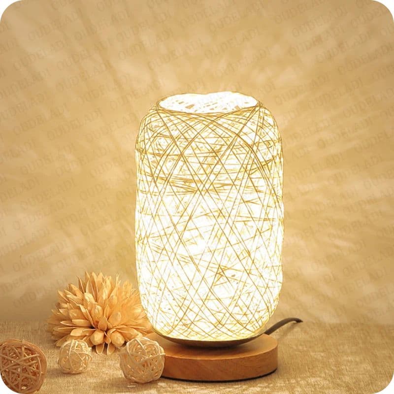 Lampe de chevet Rotin