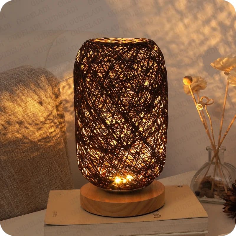 Lampe de chevet Rotin