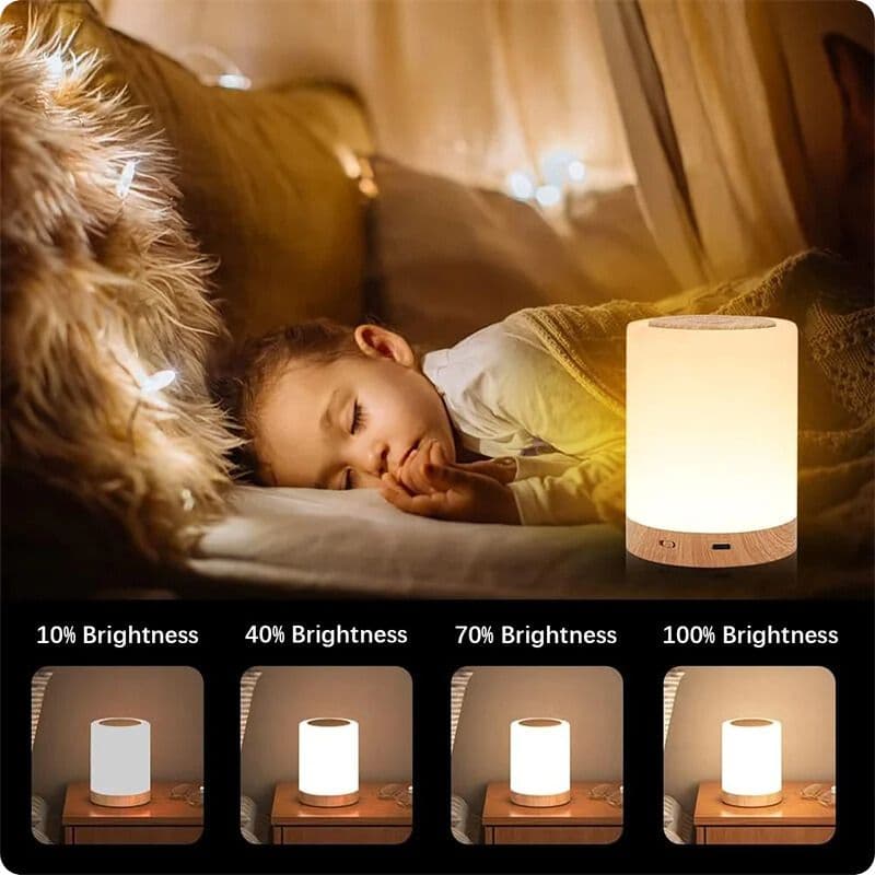 Lampe de chevet sans fil tactile