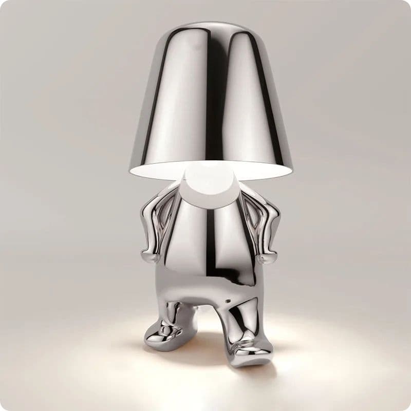 Lampe de chevet Déco Argent | Petit Homme Penseur