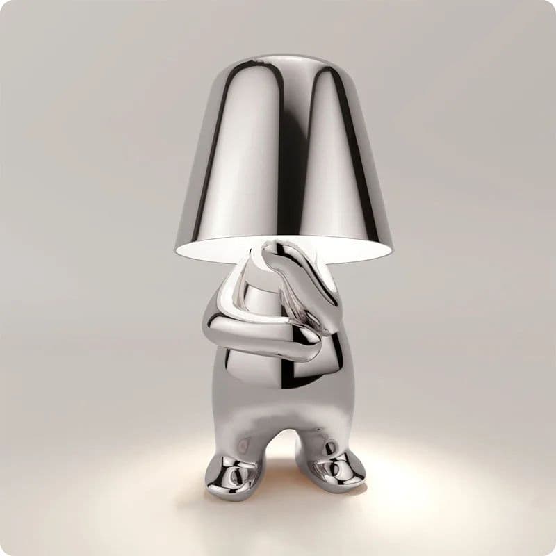 Lampe de chevet Déco Argent | Petit Homme Penseur